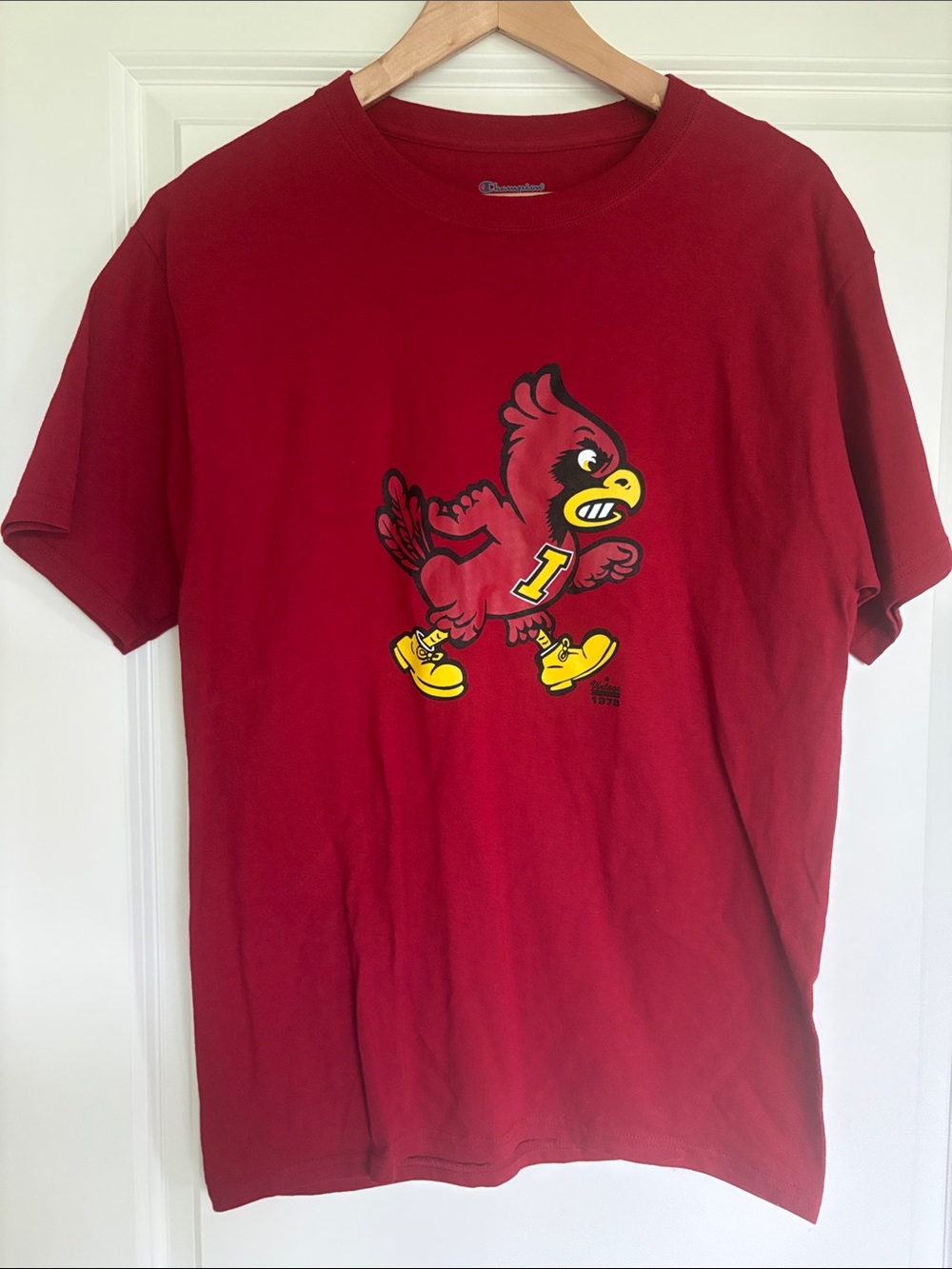 Champion Walking Cy Iowa State Red Tee